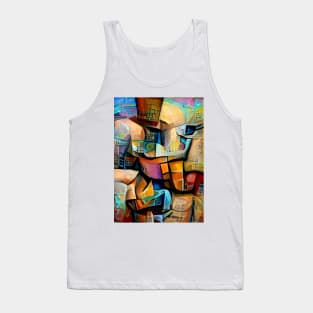 Hidden Structure Cubist Design Tank Top